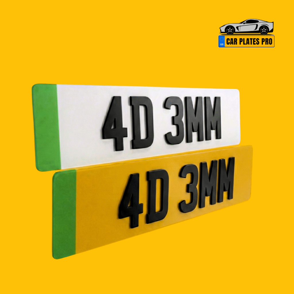 4d Replacement Number Plate EV