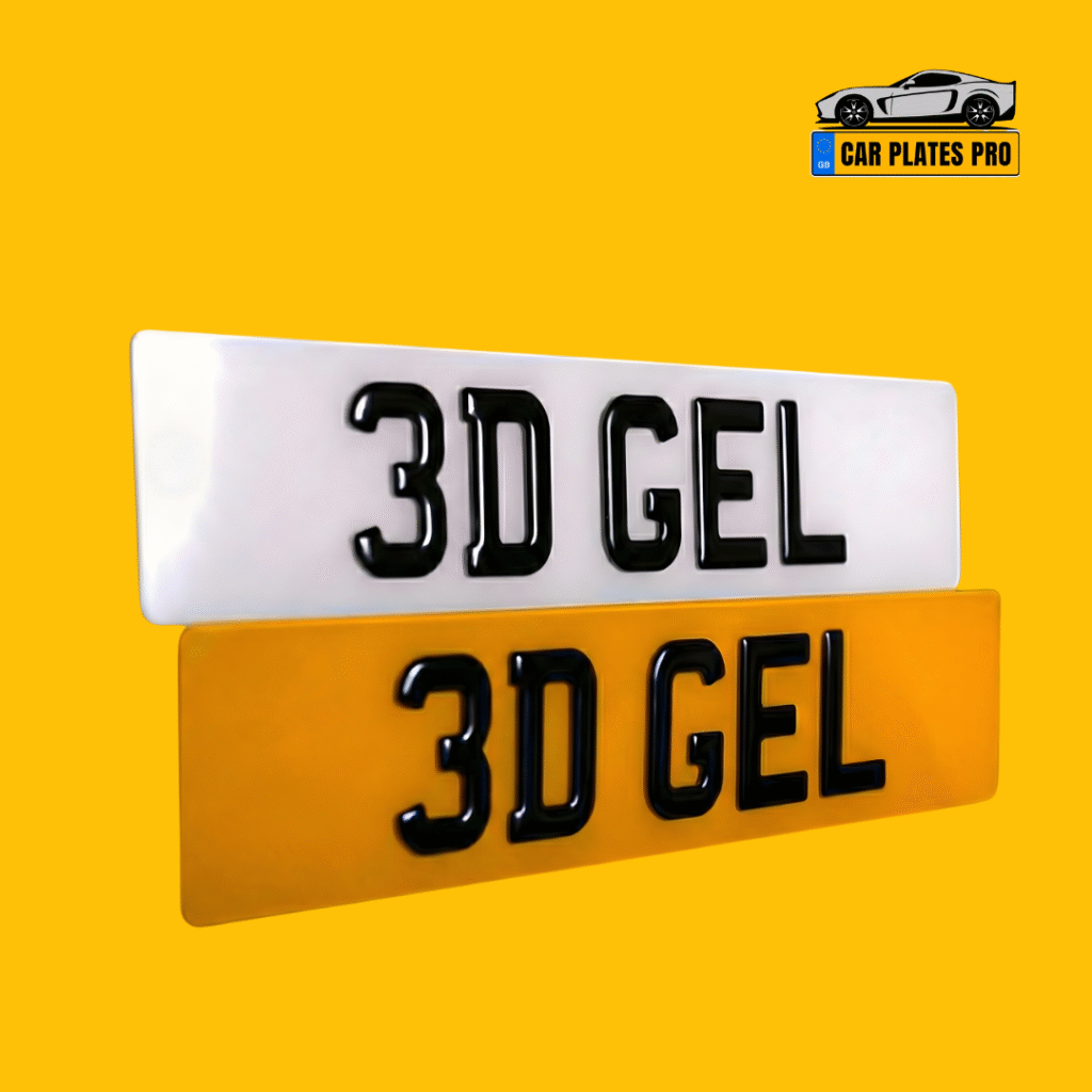 3D Gel Replacement Number Plates