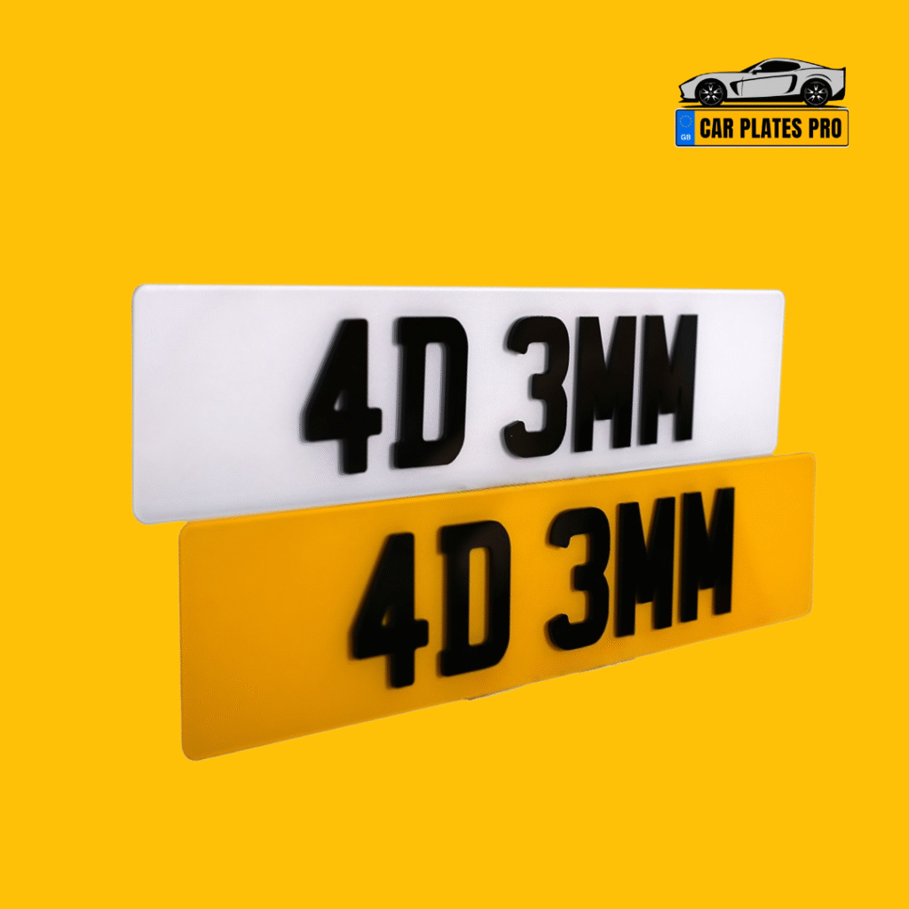 4d Replacement Number Plate