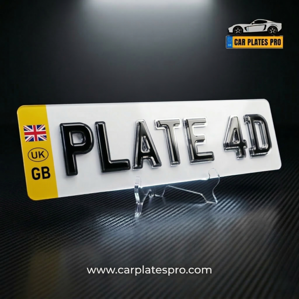 4D Replacement number plates in uk